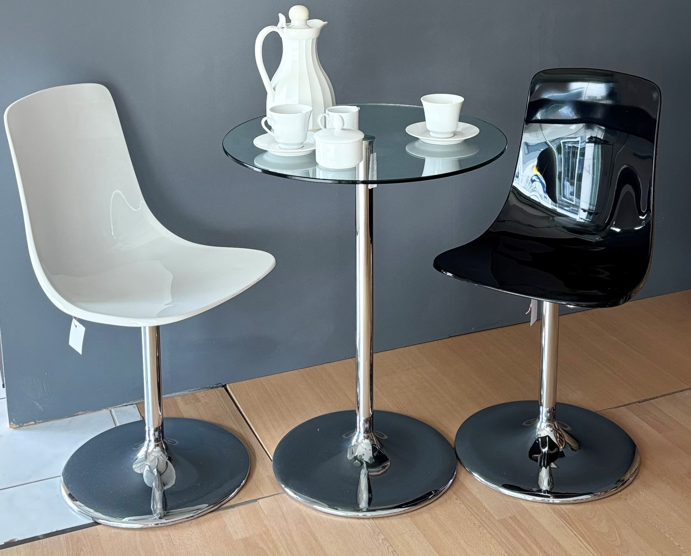 Tisch-Set Glastisch mit 2 Stühlen – Bild 1