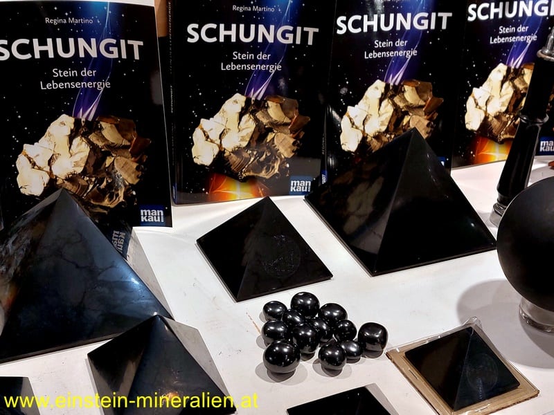 Schungit Pyramide - 15cm unpoliert – Bild 3