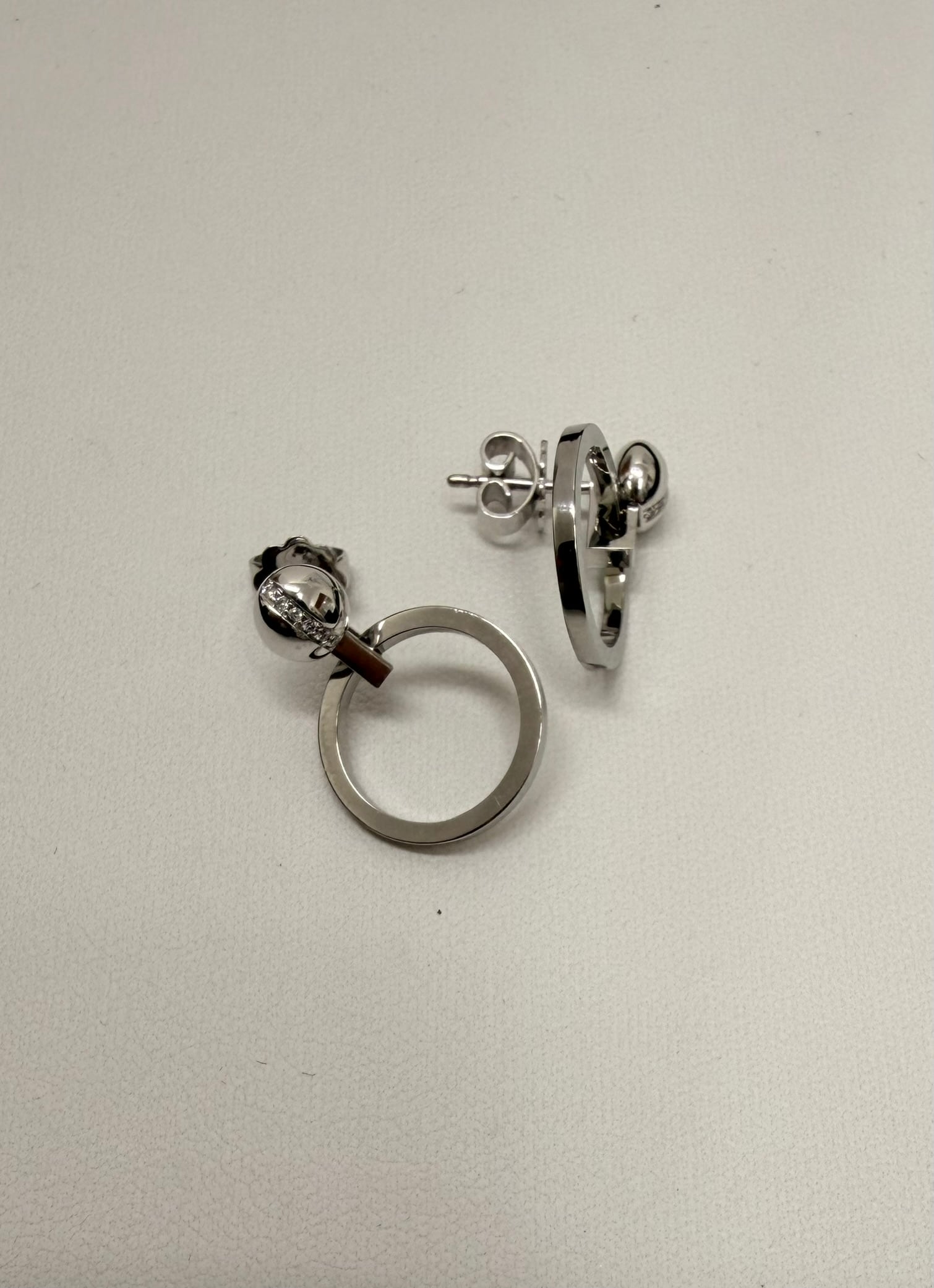 Cablecar Weißgold Ohrschmuck – Bild 3