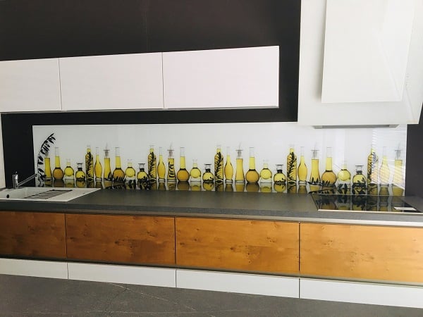 Glas-Nischenrückwand für Küche – Bild 1