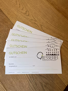 Mehrere Stückanzahl von GIESSEREI RIED - Genussgutscheine – Bild 1
