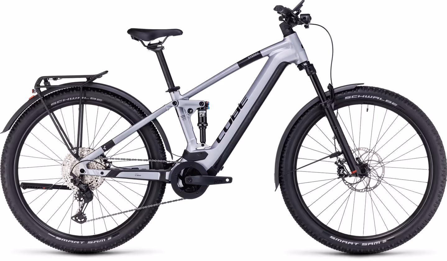 Cube Stereo Hybrid 120 Race 750 Allroad polarsilver'n'black Größe: M – Bild 1