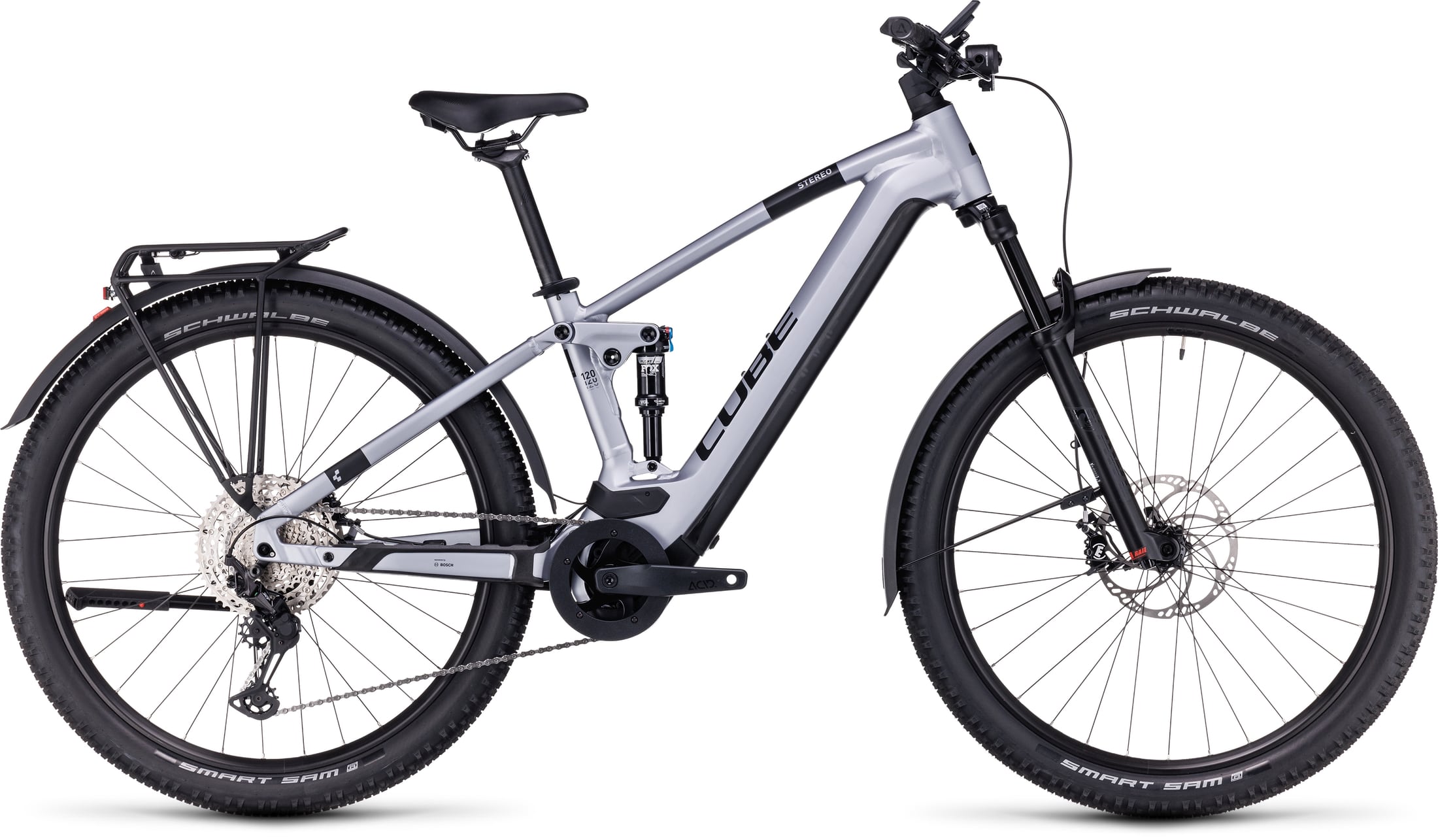 Cube Stereo Hybrid 120 Race 750 Allroad polarsilver'n'black Größe: M – Bild 1
