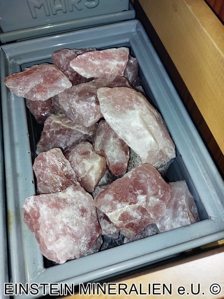 Rosenquarz Rohsteine 10kg – Bild 1