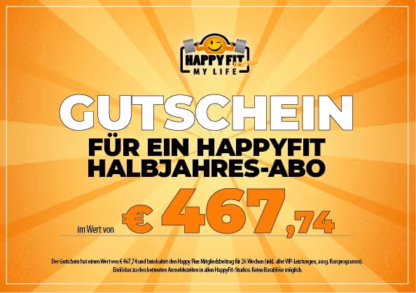 Happy Fit Halbjahresmitgliedschaft – Bild 1