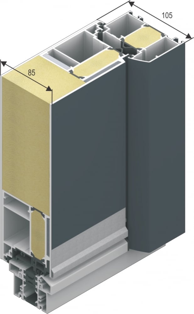 INOTHERM Aluminium Hauseingangstür inklusive Montage – Bild 3