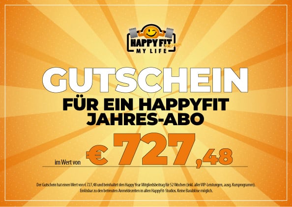 Happy Fit Jahresmitgliedschaft – Bild 1