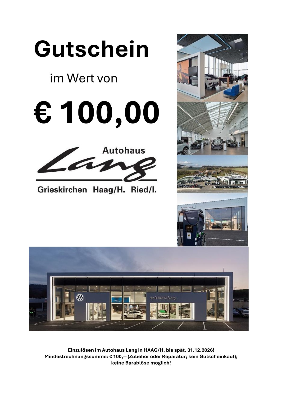 Gutschein - Autohaus Lang – Bild 1