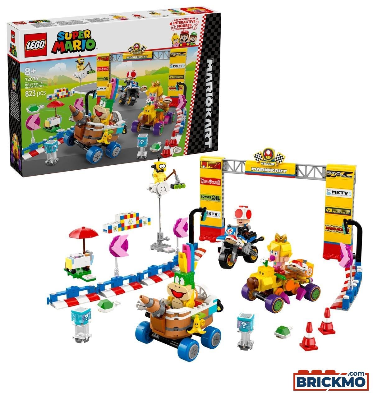 LEGO Super Mario 72036 Mario Kart Baby Peach & Grand Prix-Set – Bild 1