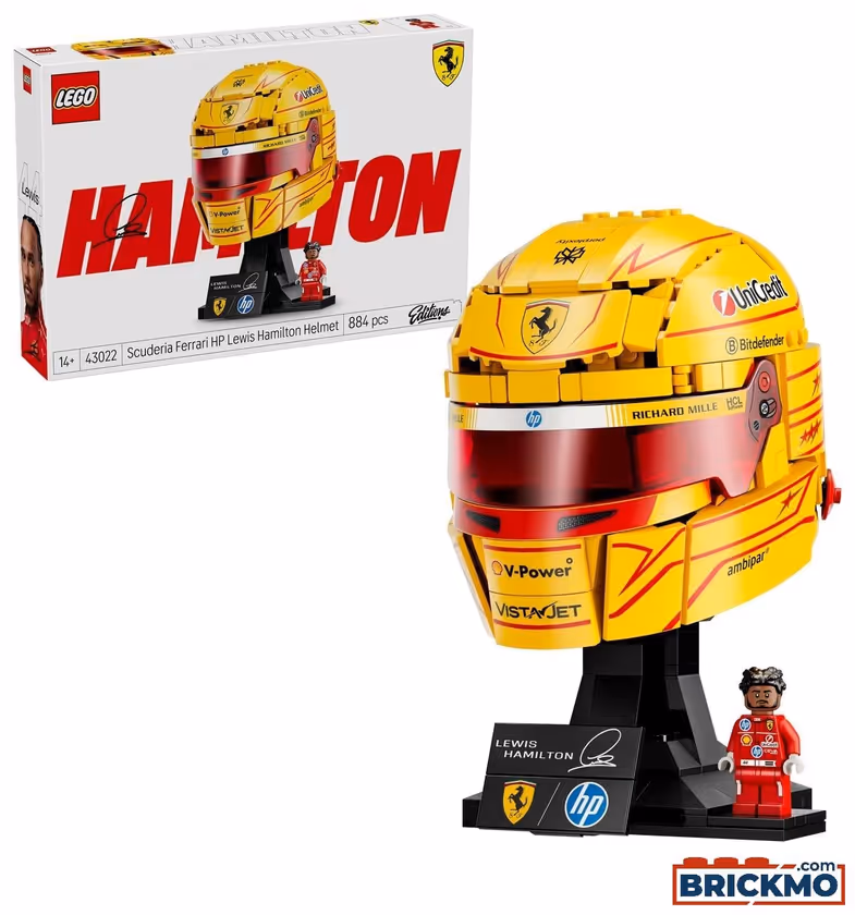 LEGO Special Edition V 2026 43022 Scuderia Ferrari HP Lewis Hamilton Helm