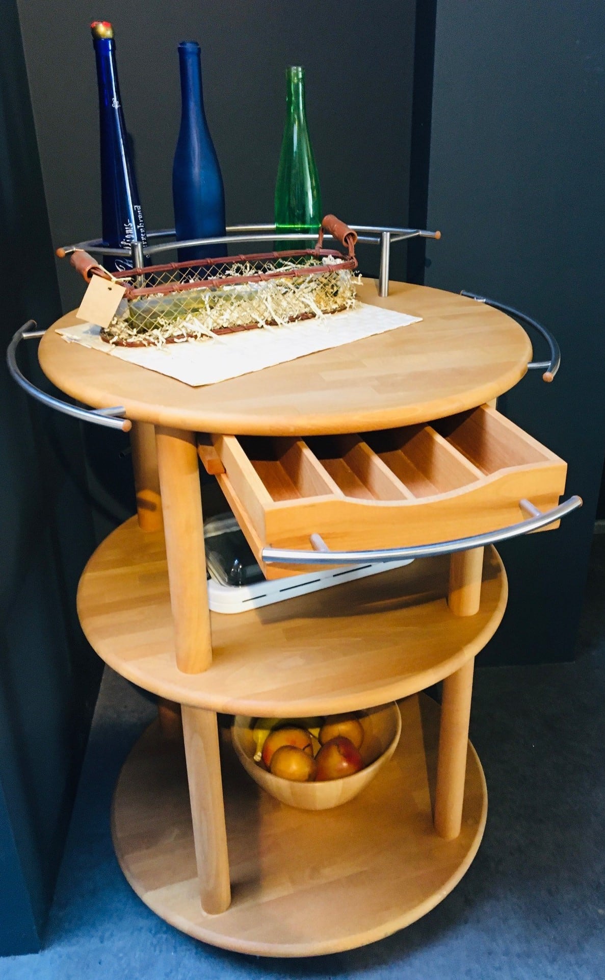 Butcherblock rund Buche Massiv geölt – Bild 1