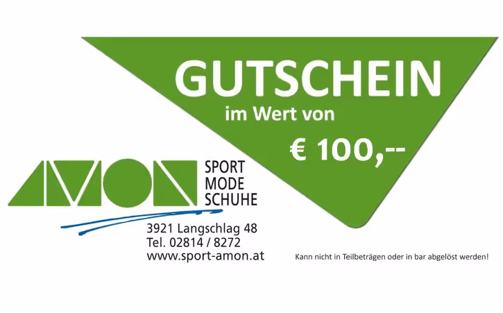 Sport Amon Wertgutschein € 100,00