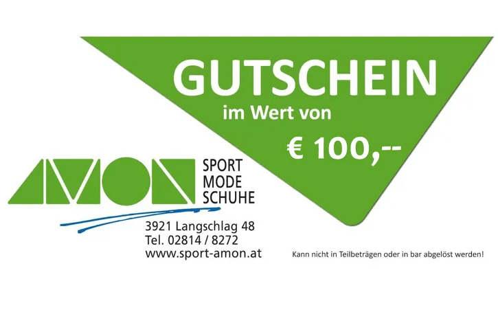 Sport Amon Wertgutschein € 100,00 – Bild 1