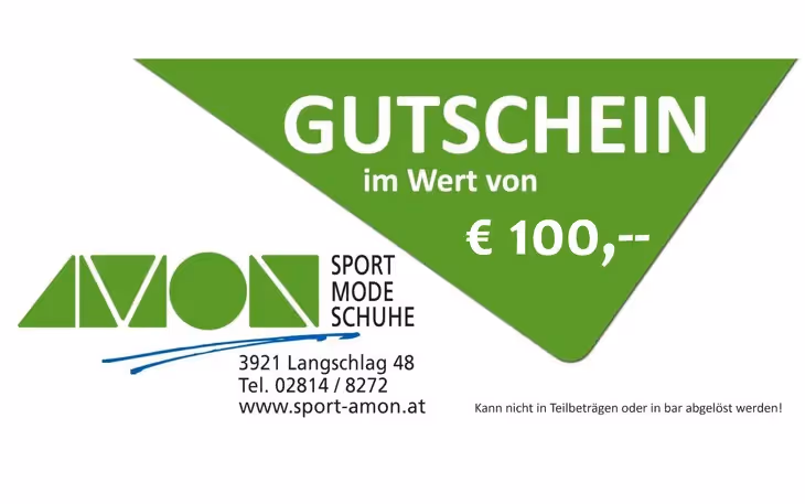 Sport Amon Wertgutschein € 100,00 – Bild 1