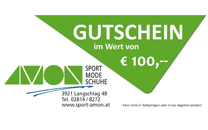 Sport Amon Wertgutschein € 100,00 – Bild 1